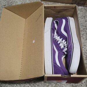 Vans Purple and White Sneakers